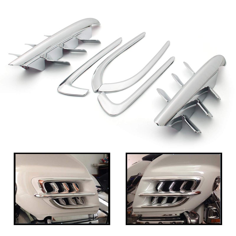 Artudatech Goldwing Chrome Fairing Premier Shark Gills Fit for Honda GL1800 2001-2011 - Image 2
